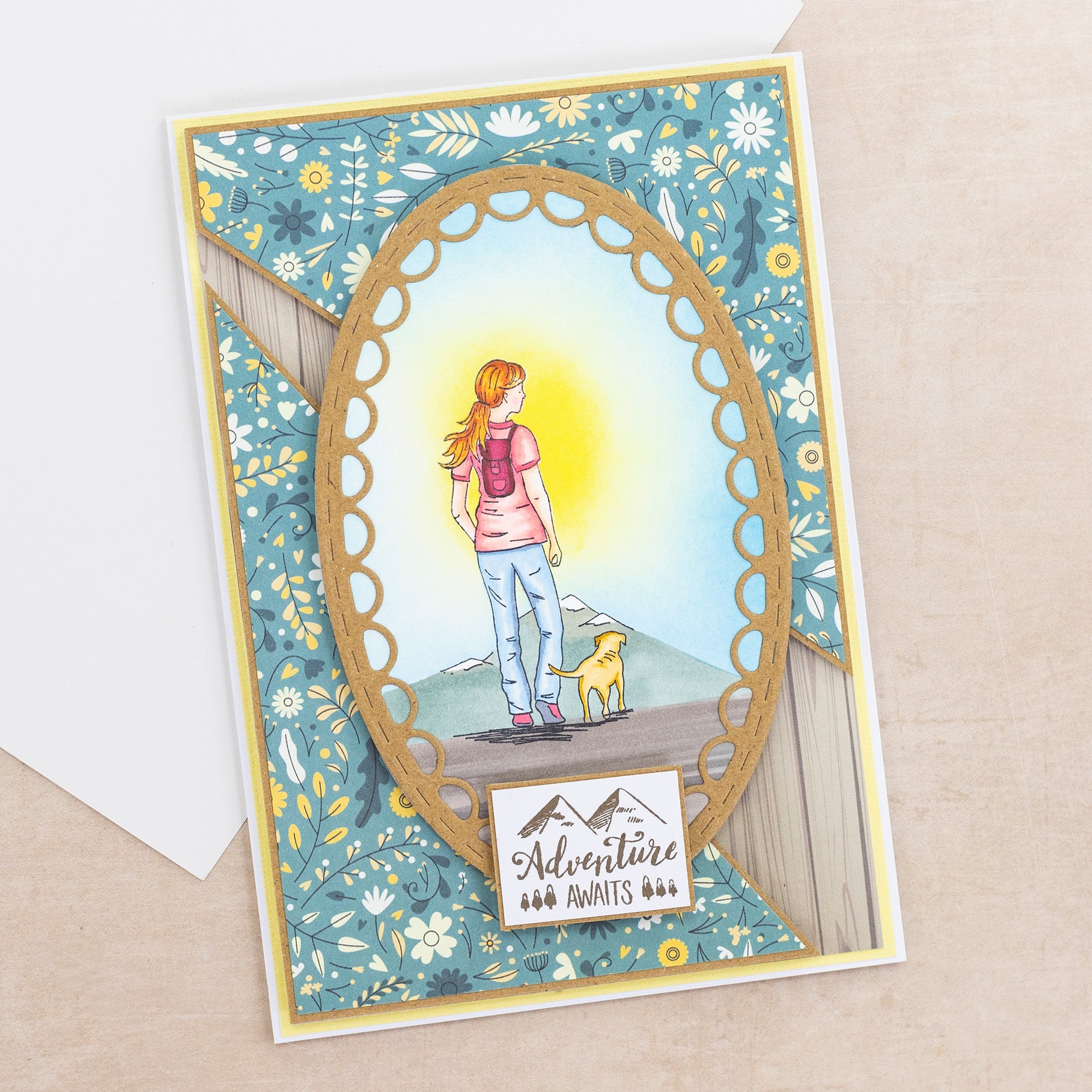 Crafters Companion The Great Outdoors Clear Acrylic Stamp Set - Find Yourself in Nature 