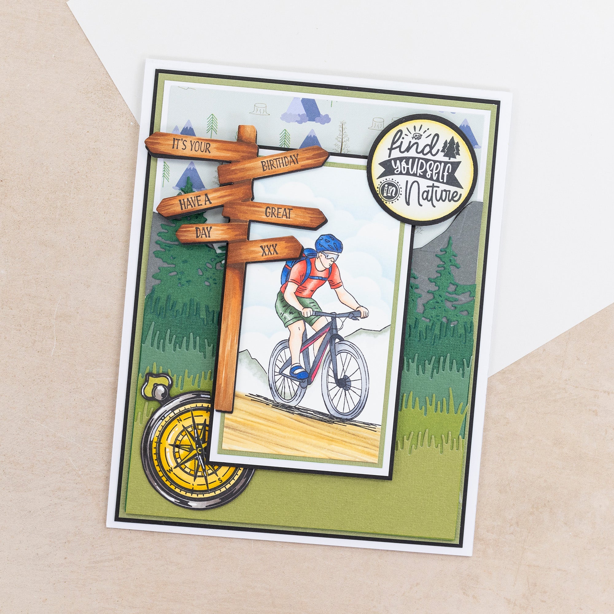 Crafters Companion The Great Outdoors Metal Die Edge’able - Alpine Charm