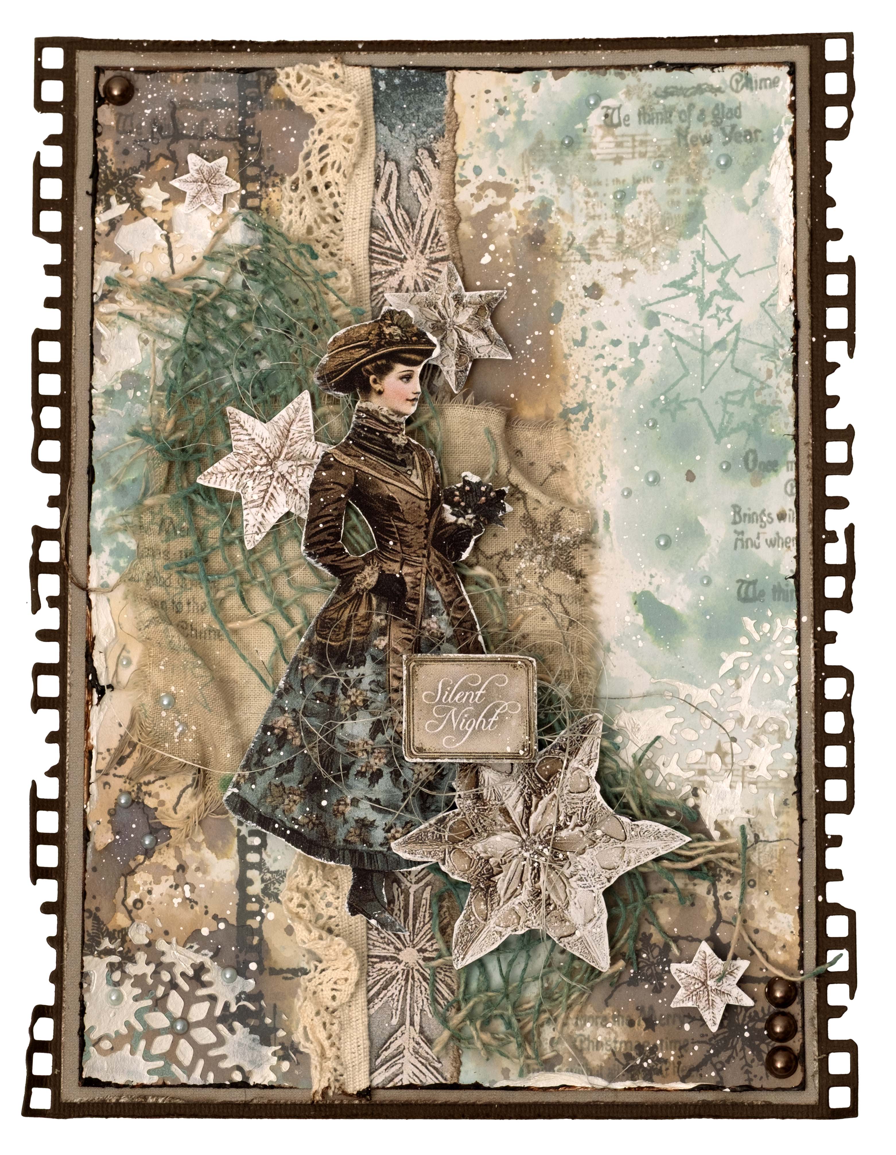 JMA Clear Stamp Christmas Deco Christmas Blush 10 Pieces