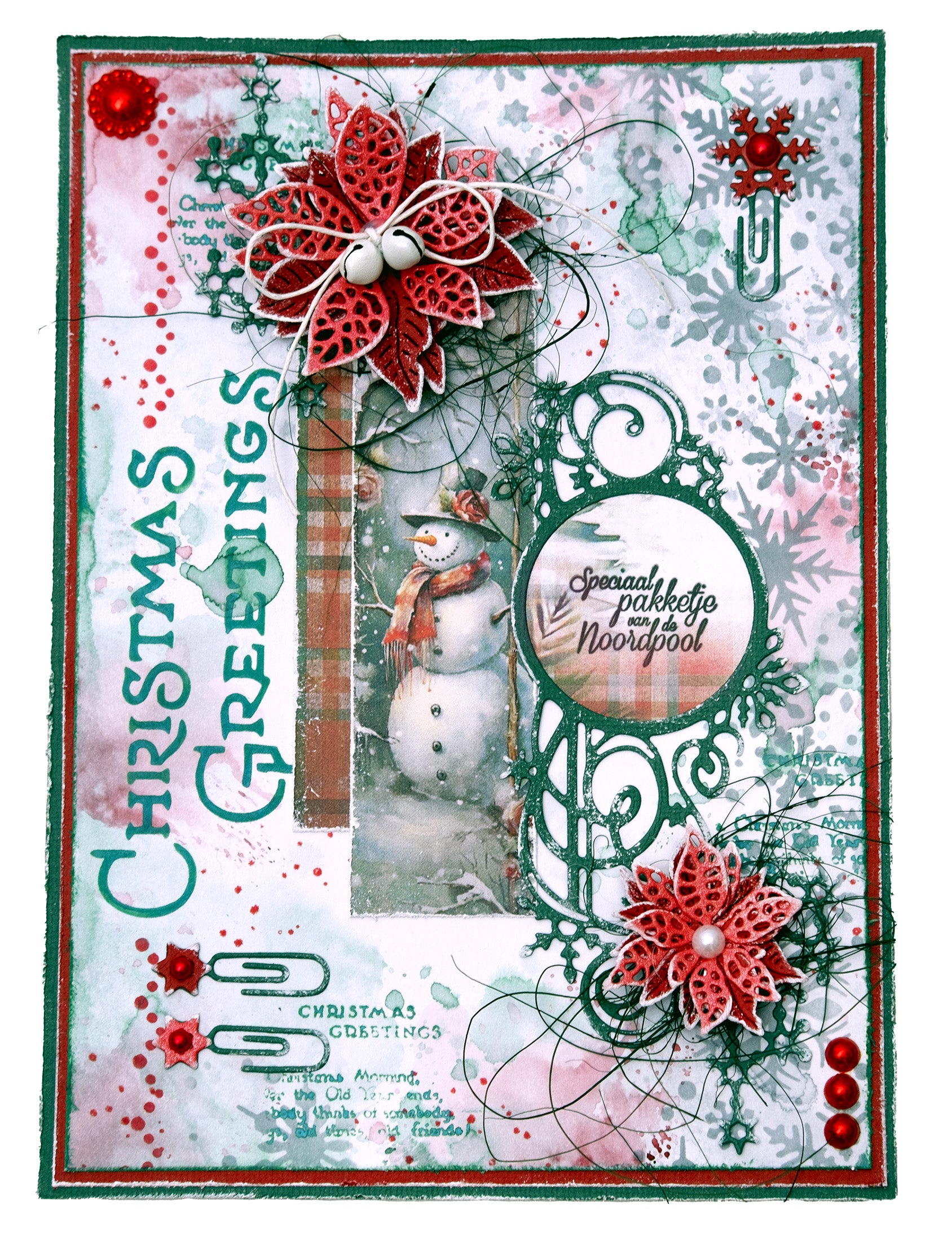 JMA Clear Stamp Christmas Mail Festive Nostalgia 19 PC