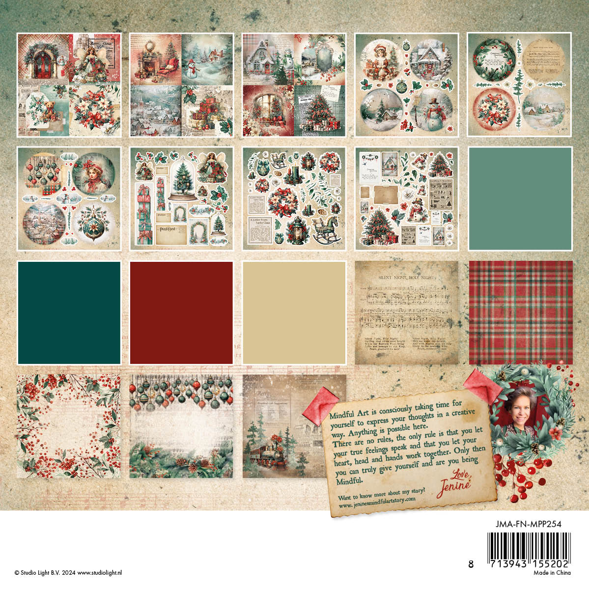 JMA Mixed Paper Pad Vellum, Unicolor & Elements Festive Nostalgia 36 SH