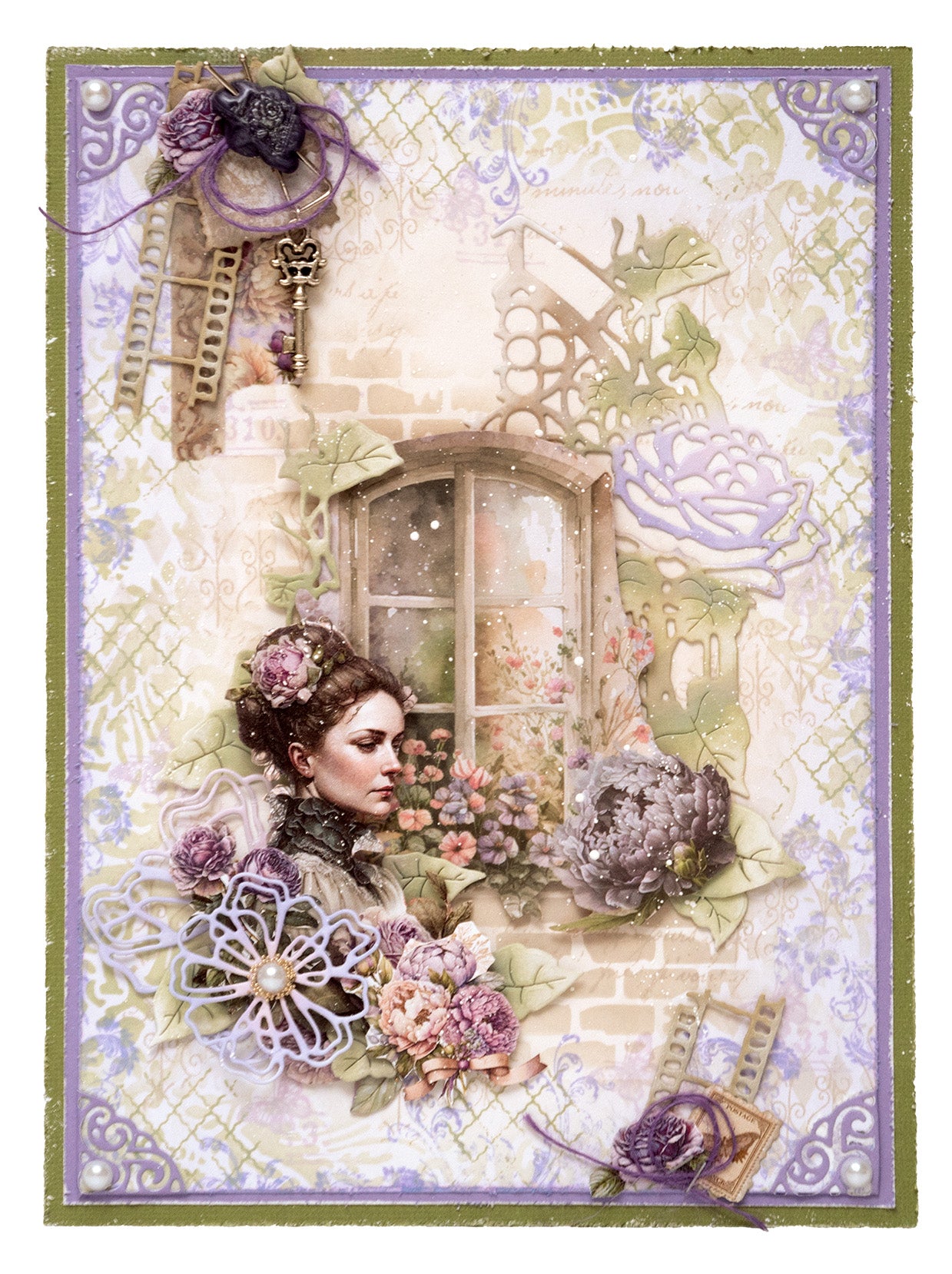 JMA Die-Cut Paper Pad Paper Elements Victorian Dreams 20 SH