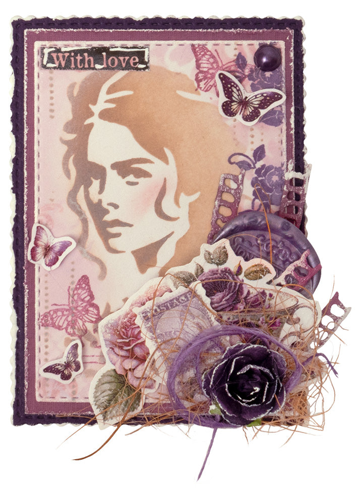 JMA Ribbon Organza & Hemp - Purples Victorian Dreams 4 PC
