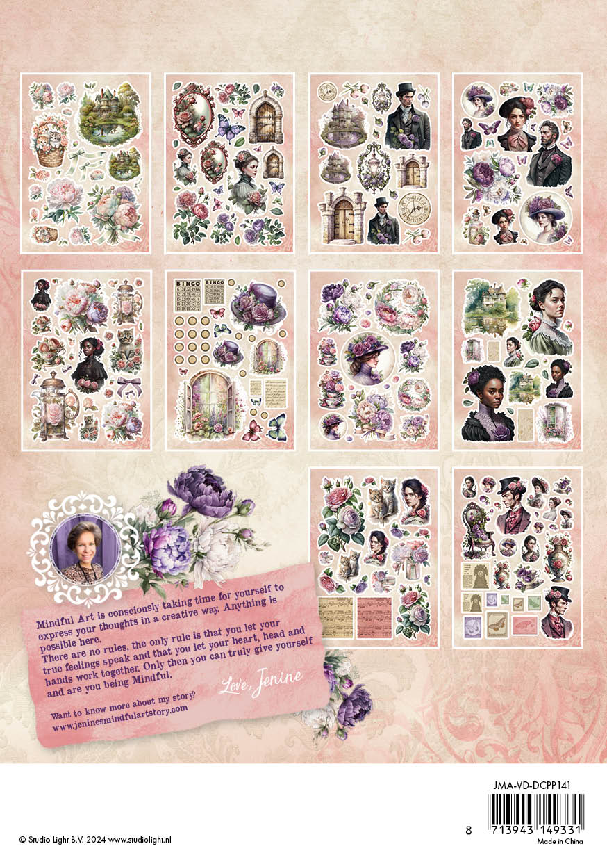 JMA Die-Cut Paper Pad Paper Elements Victorian Dreams 20 SH