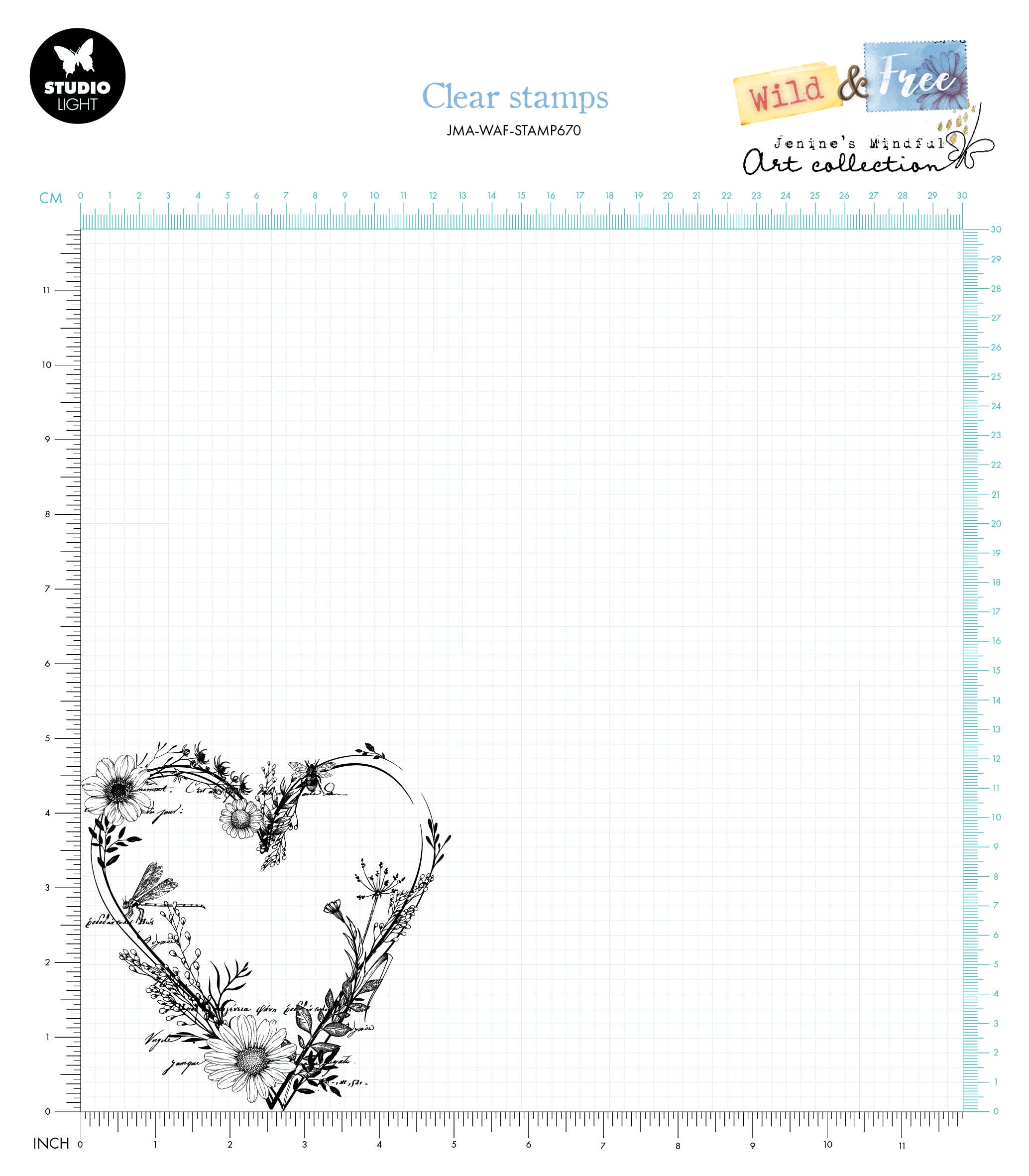 JMA Clear Stamp Wild Heart Wild & Free 1 PC