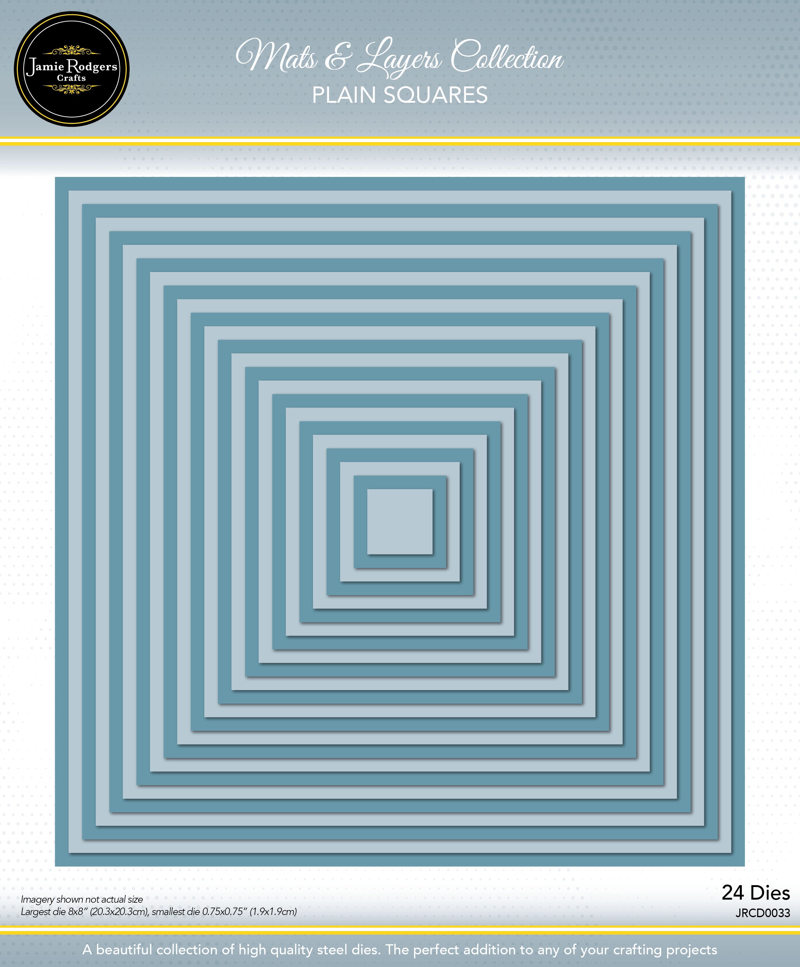 Jamie Rodgers Crafts - Plain Squares Die Set