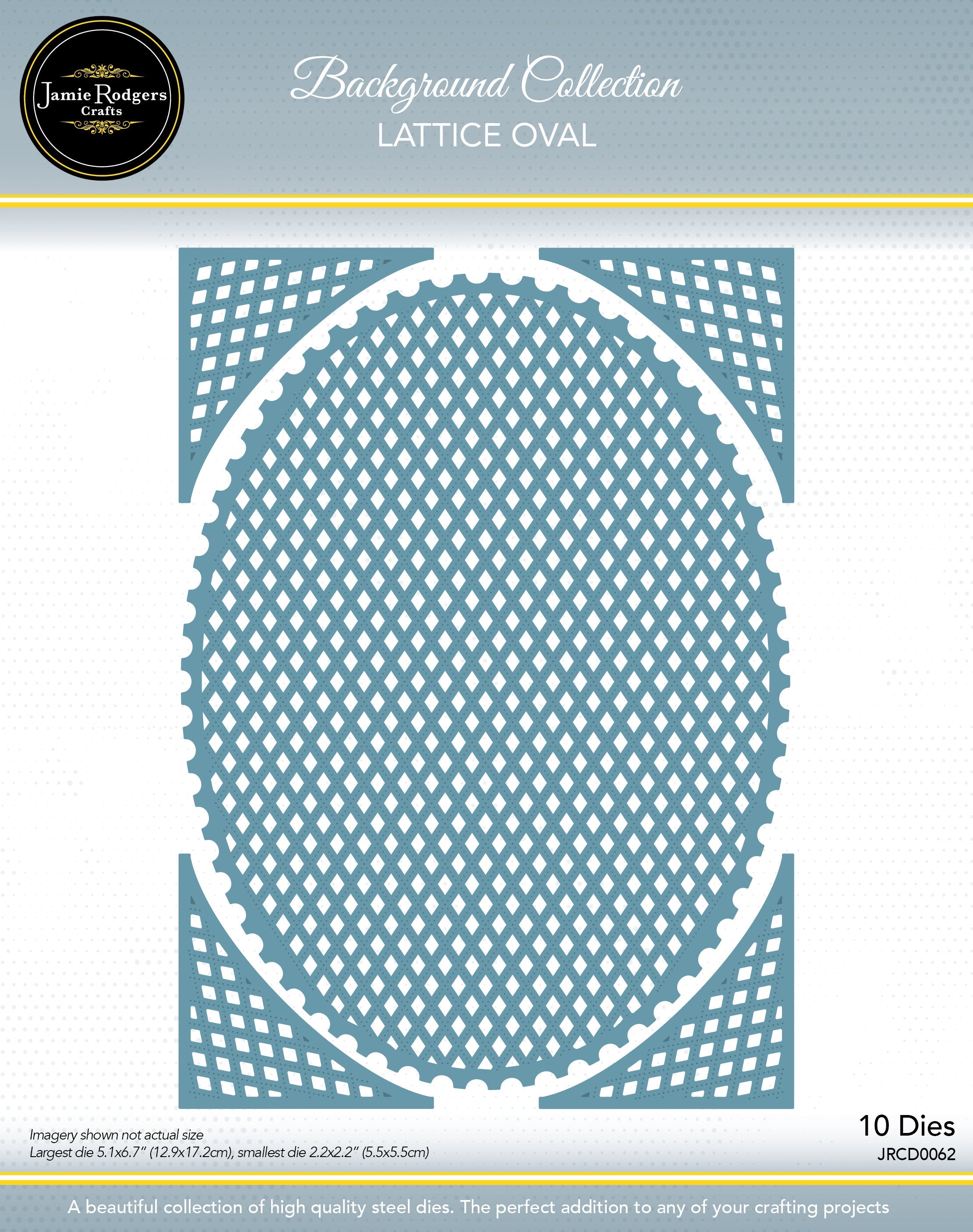 Jamie Rodgers Crafts - Lattice Oval Die Set