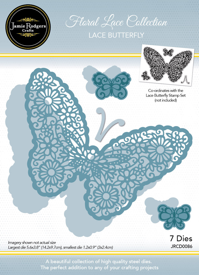 Jamie Rodgers Crafts Lace Butterfly Die Set