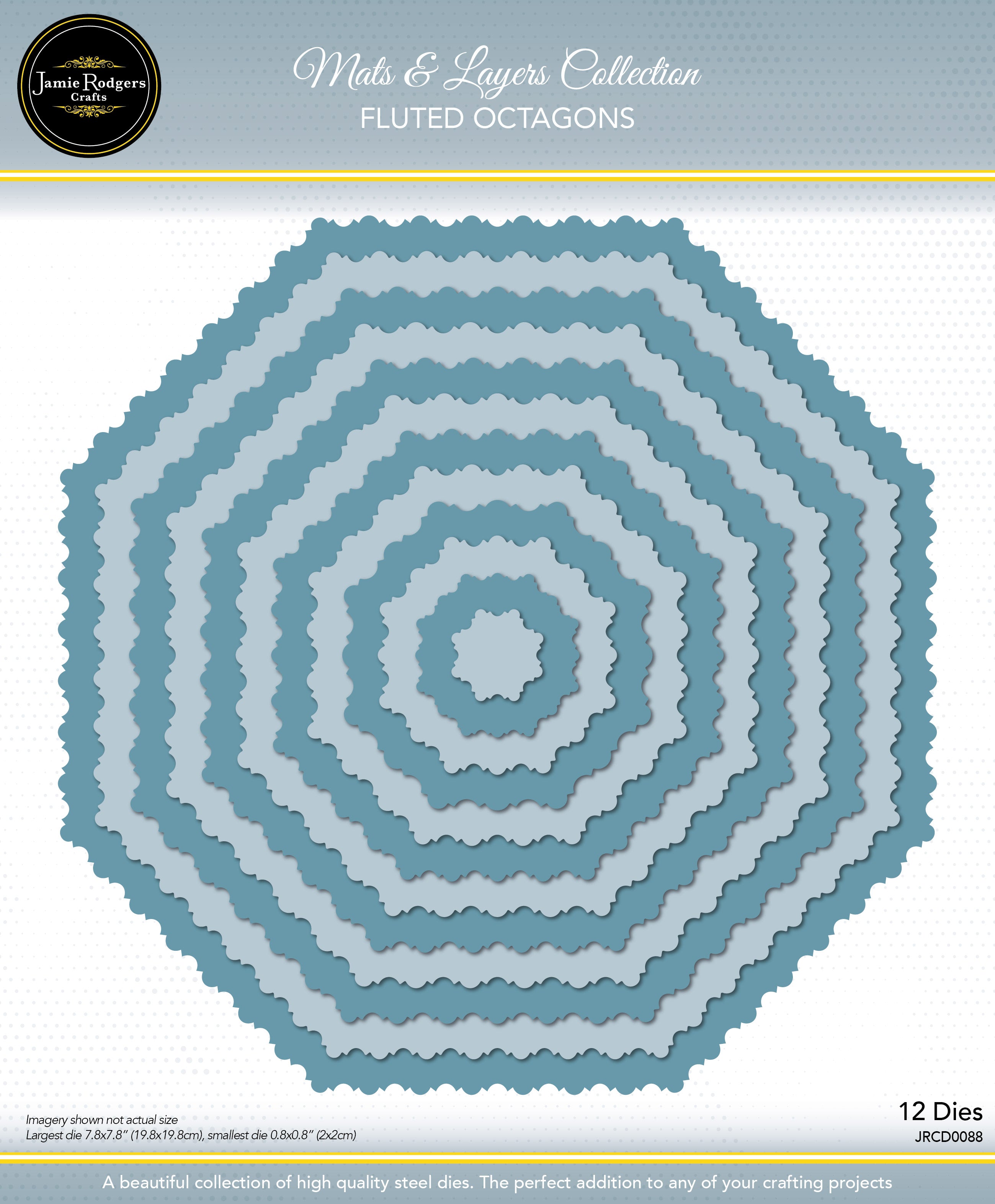 Jamie Rodgers Crafts Fluted Octagons Die Set