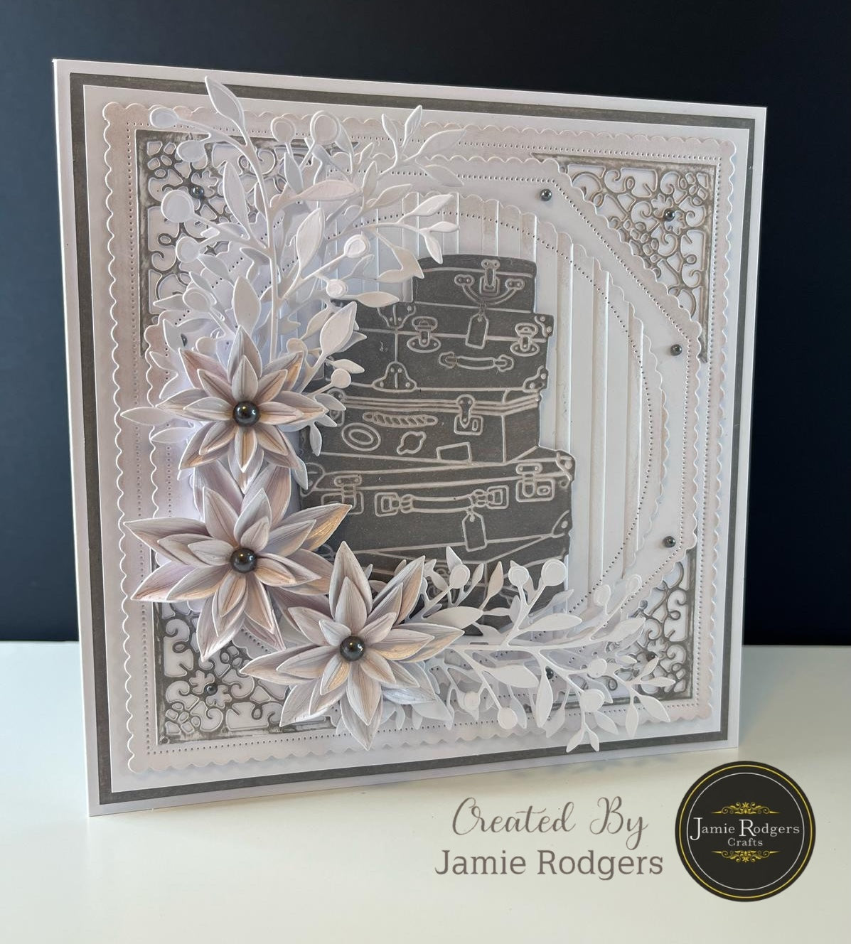 Jamie Rodgers Crafts Vintage Suitcases Die Set