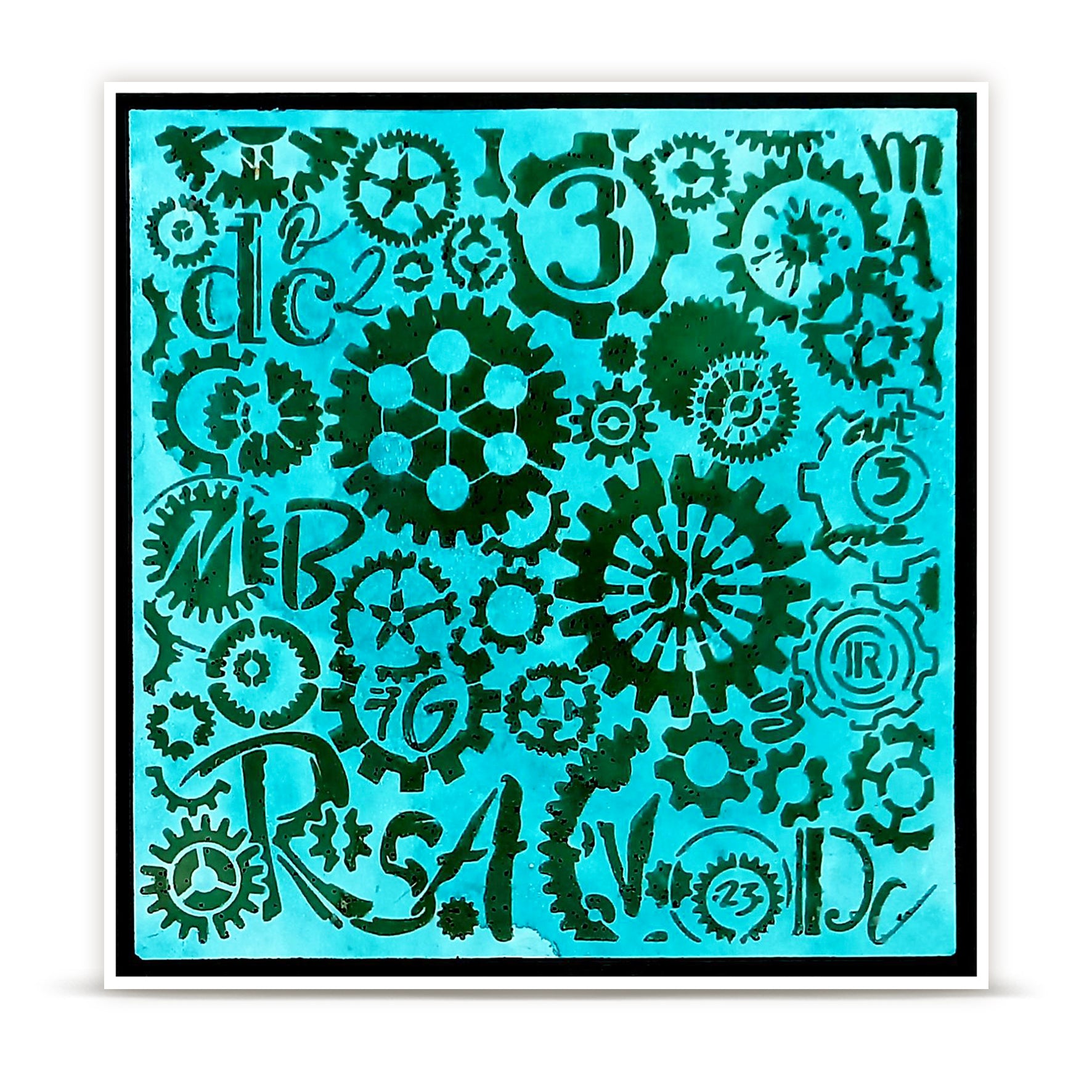 AALL and Create - 6"x6" Stencil - Clockspire