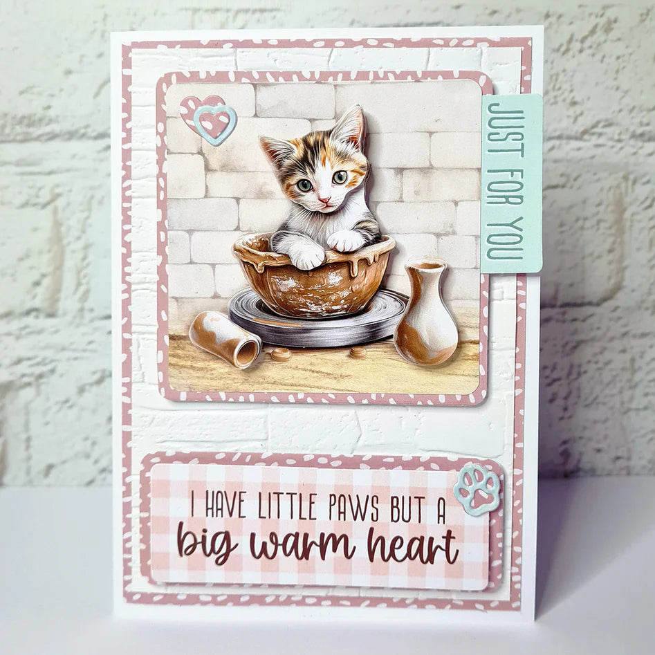 Crafty Kittens Die Cut Topper & Decoupage Collection