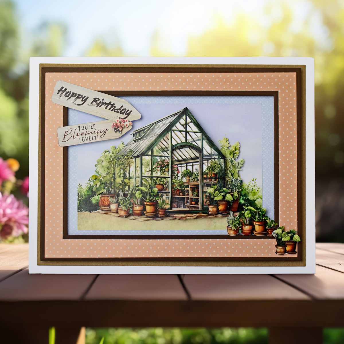 Die Cut Decoupage – Summer Greenhouse (pack of 3)