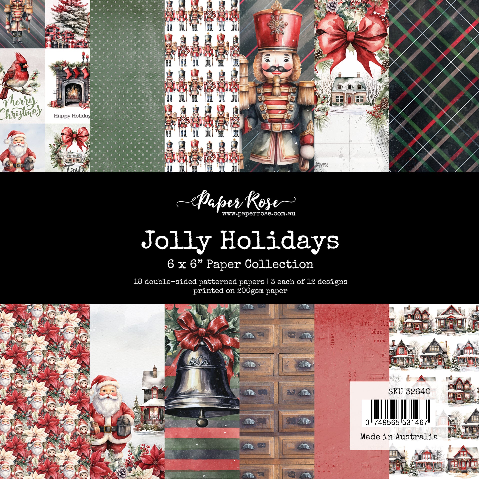 Jolly Holidays  6x6 Paper Collection 32640