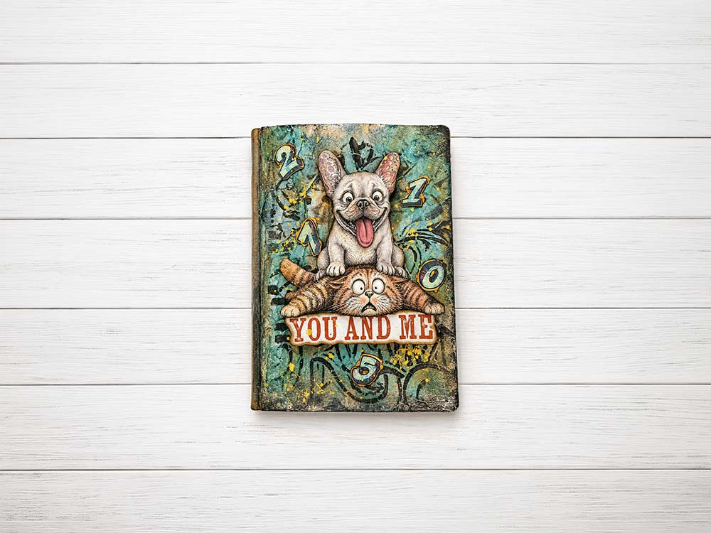 Cut Laser Stencil For Art And Craft cm 20x25 - Furry Friends 2 Graffiti