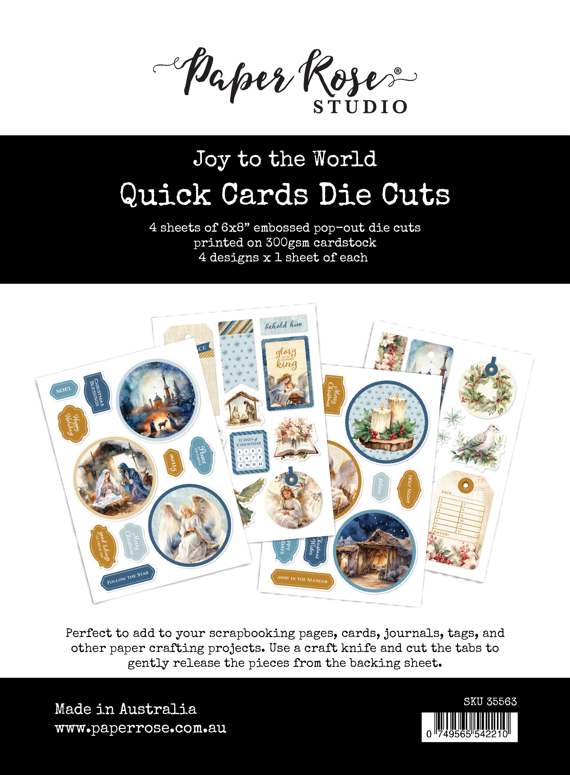 Joy to the World Quick Cards Die Cuts 35563