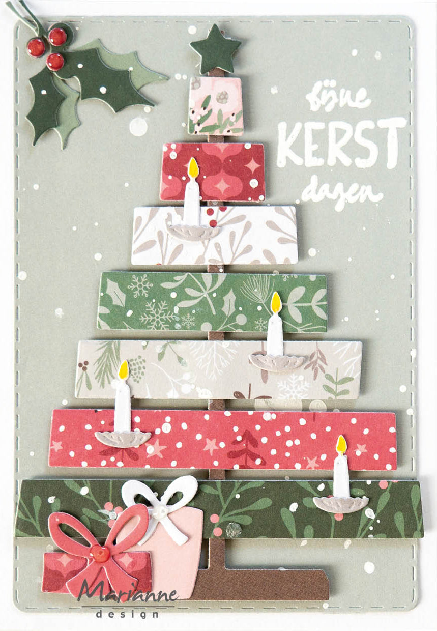 Marianne Design A4 Paper Pad - Merry Christmas