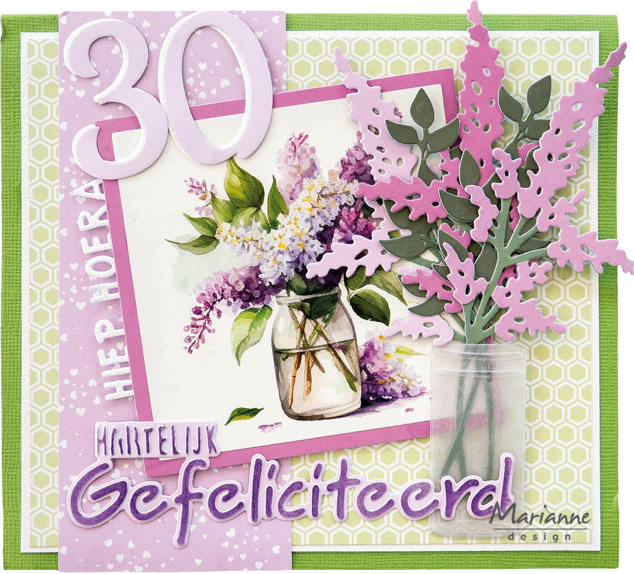 Marianne Design A4 Cutting Sheet - Birthday Bouquets