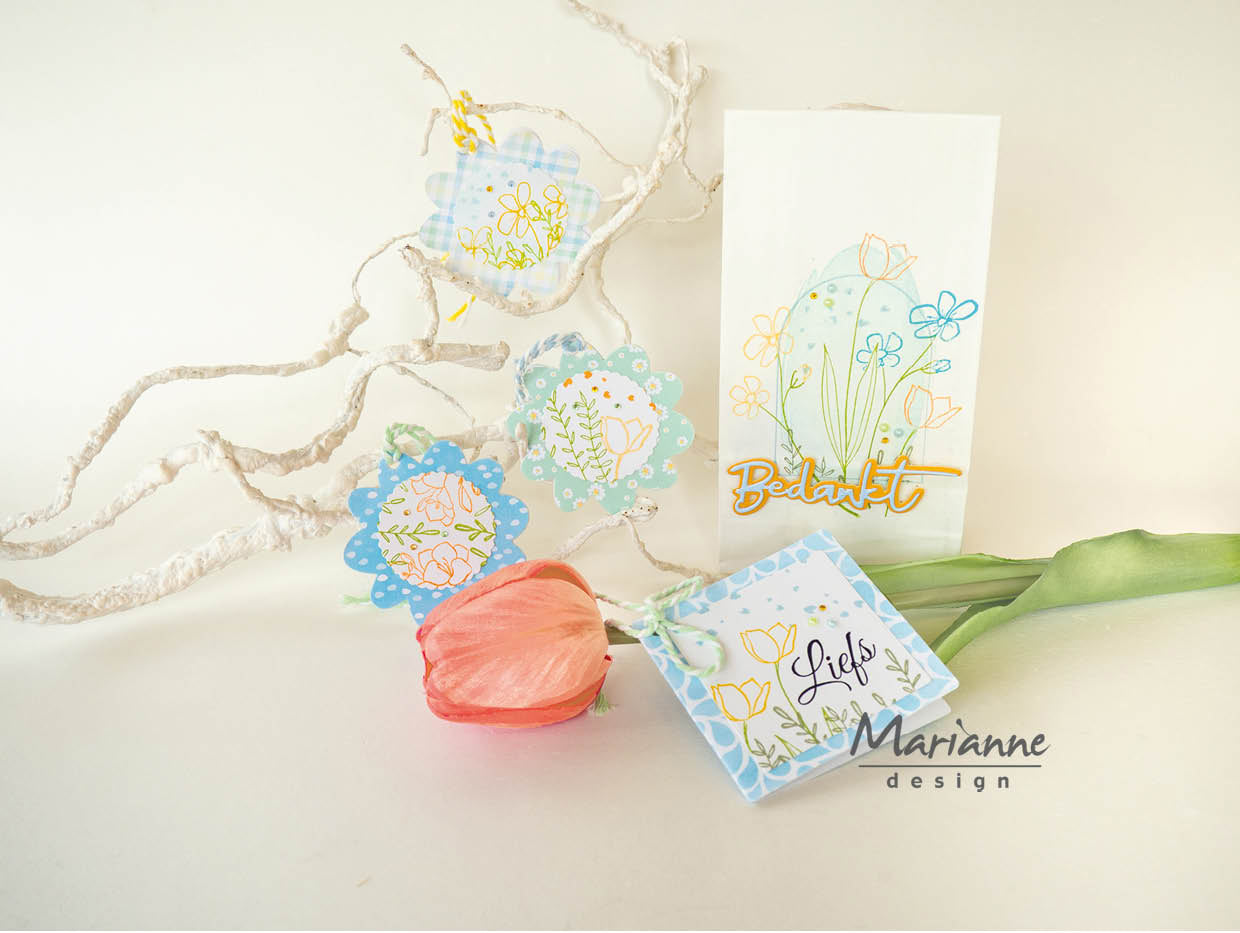 Marianne Design Craftables Die - Flower Tag