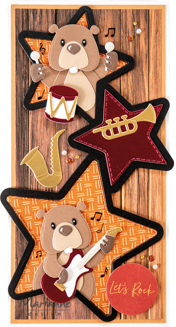 Marianne Design Collectables Die - Music Instruments By Marleen