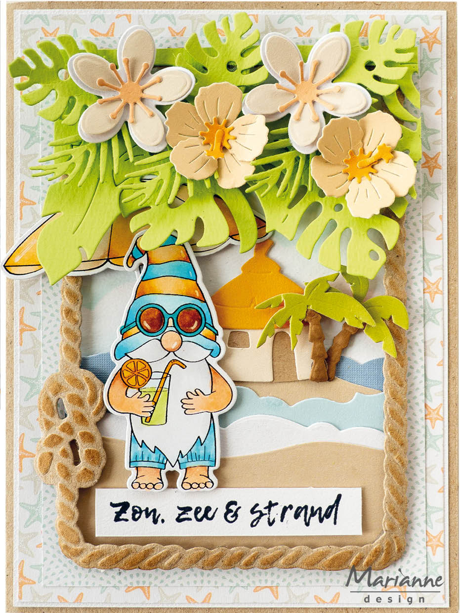 Marianne Design Stamp & Die Set - Gnomes Beach Boy