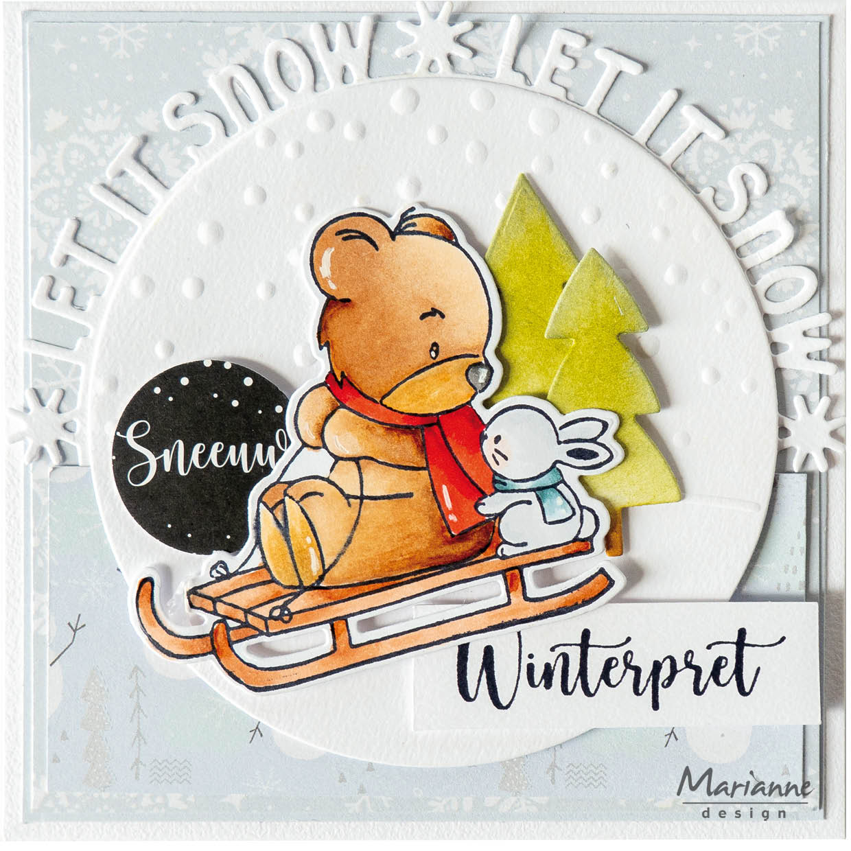Marianne Design Stamp & Die Set - Bear & Rabbit