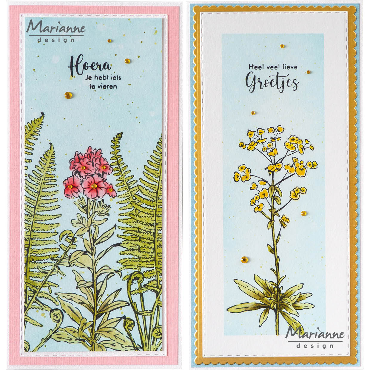 Marianne Design Clear Stamp - Tiny's Borders - Phlox