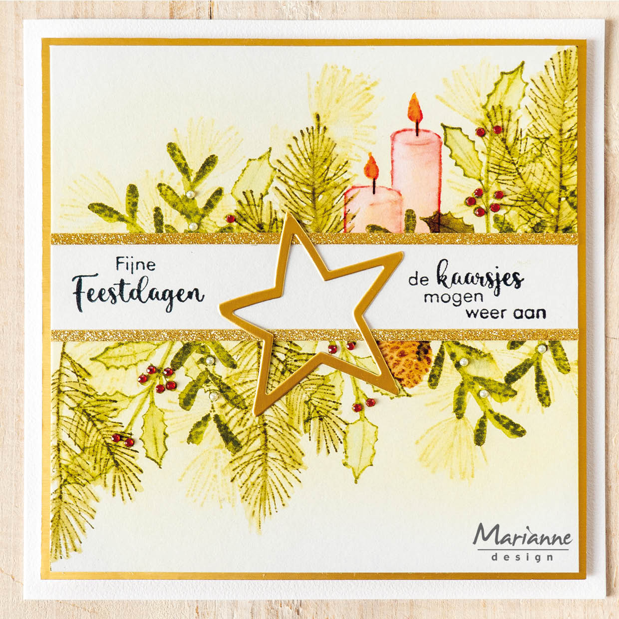Marianne Design Clear Stamp - Silhouette Art - Holly