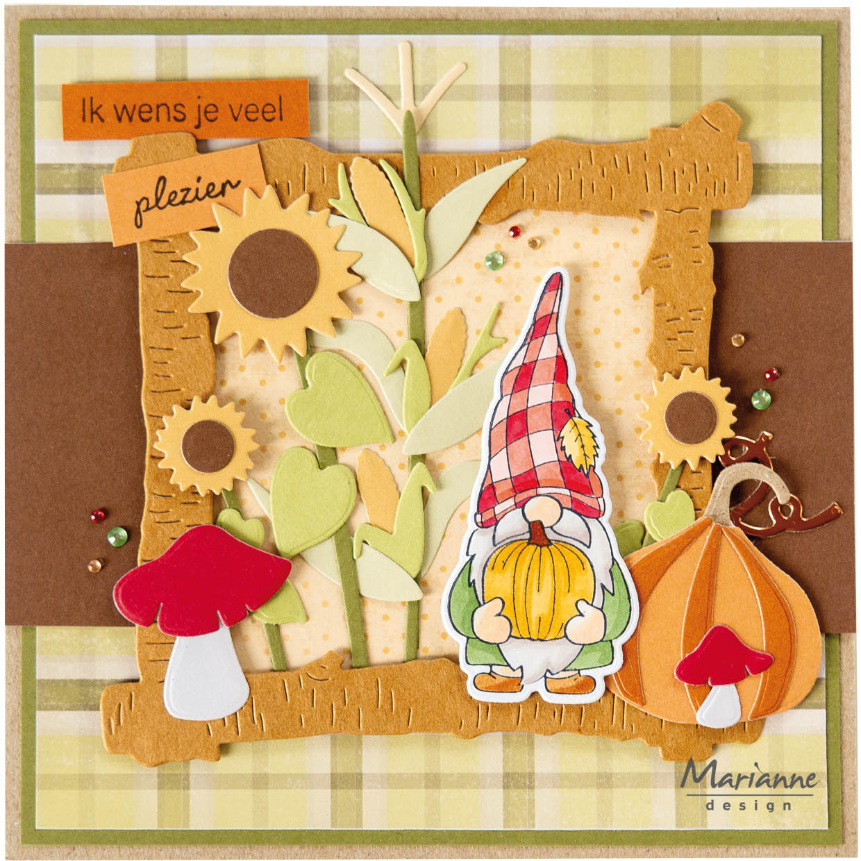 Marianne Design Stamp & Die Set - Mr. Autumn Gnome