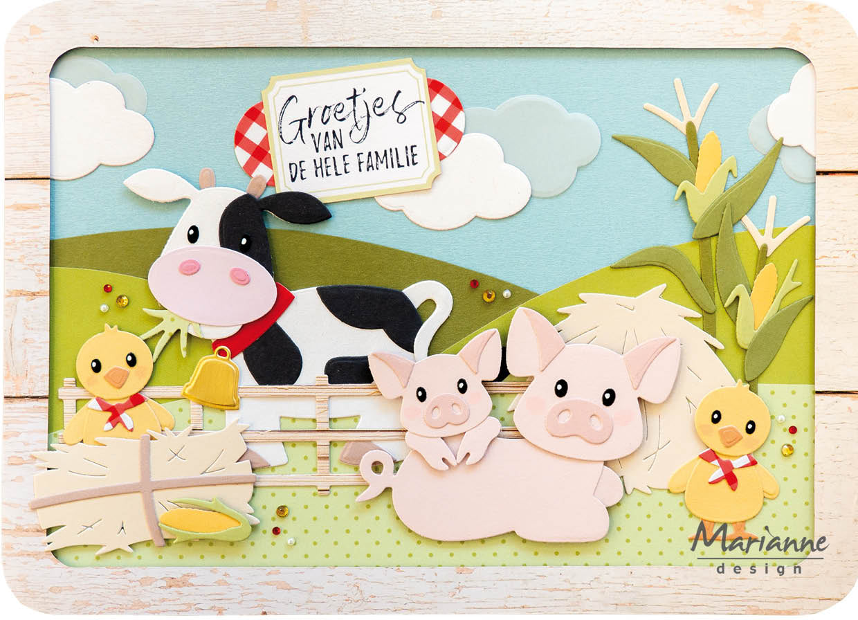 Marianne Design Collectables Die - Eline's Pig Family
