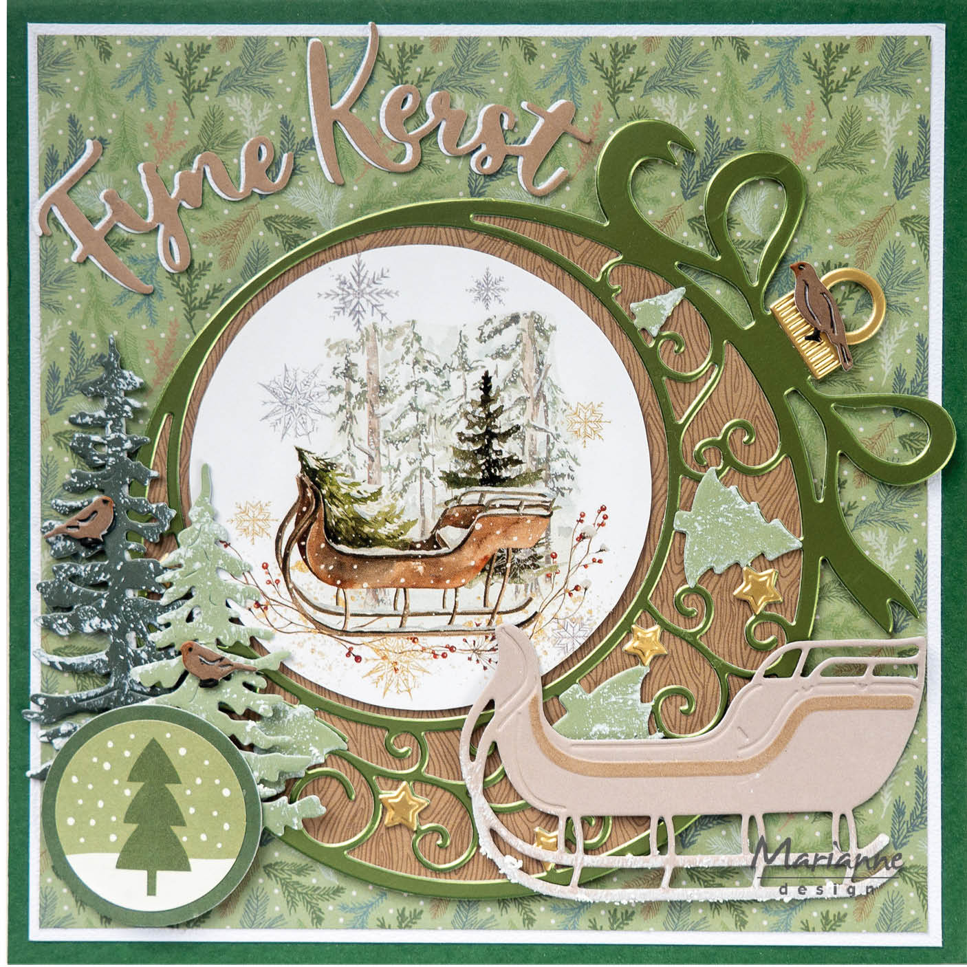 Marianne Design Cutting Sheet - Winter Forest