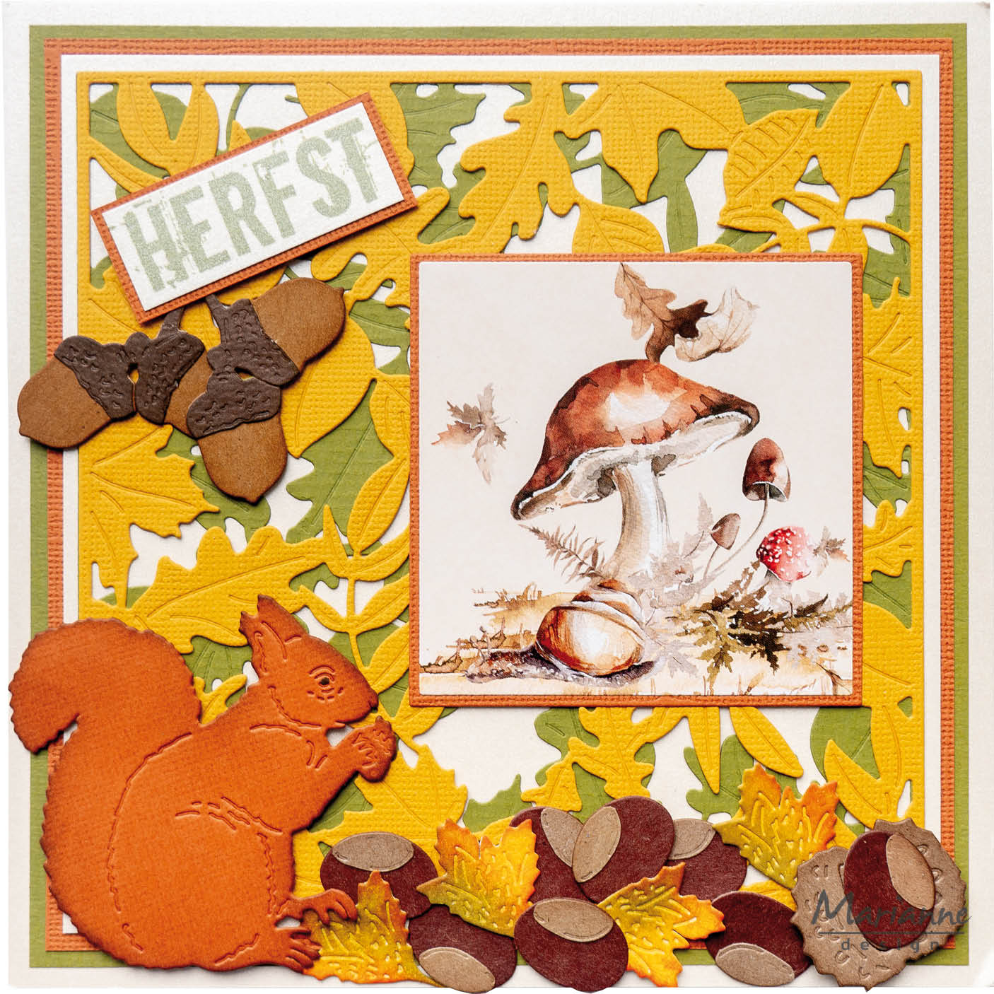 Marianne Design Craftables Die - Tiny's Acorns & Chestnut