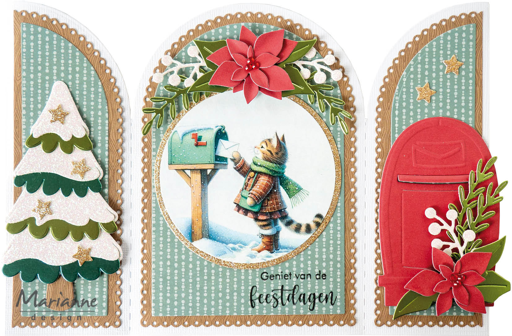 Marianne Design A4 Cutting Sheet - Christmas Mail