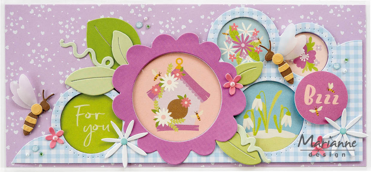 Marianne Design 6x12 Cardstock - Hello Spring