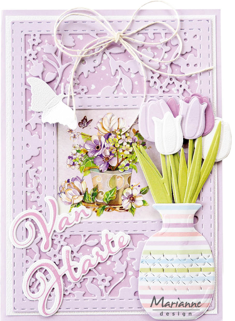 Marianne Design 6x12 Cardstock - Hello Spring