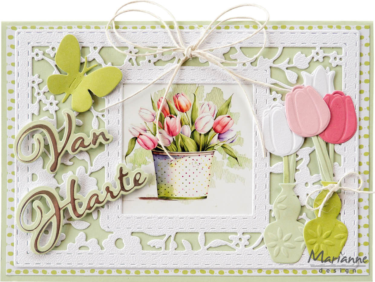 Marianne Design 6x12 Cardstock - Hello Spring