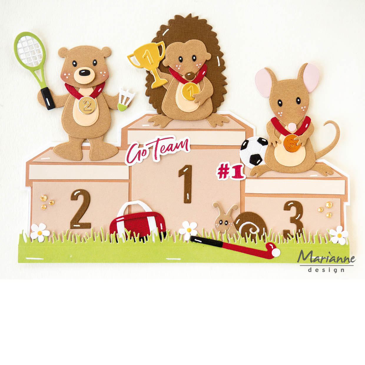 Marianne Design A5 Paper Set - Go Team by Marleen