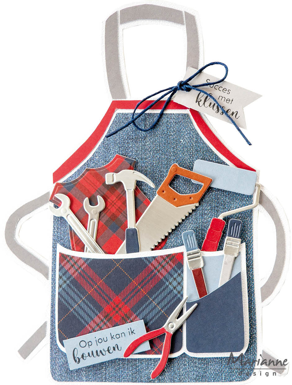 Marianne Design 6x12 Cardstock - Hi Handsome!