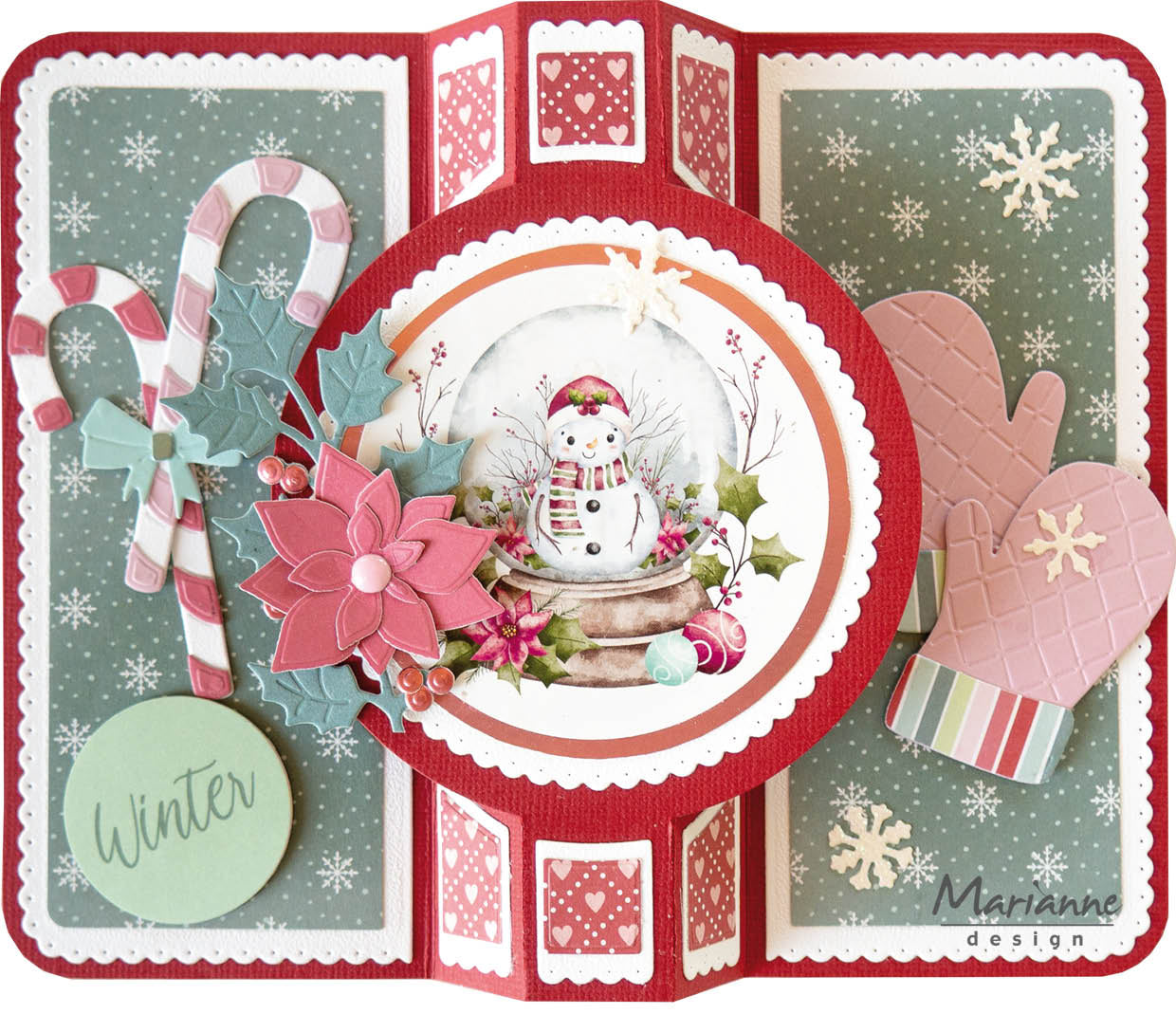 Marianne Design A4 Cutting Sheet - Merry Snowmen