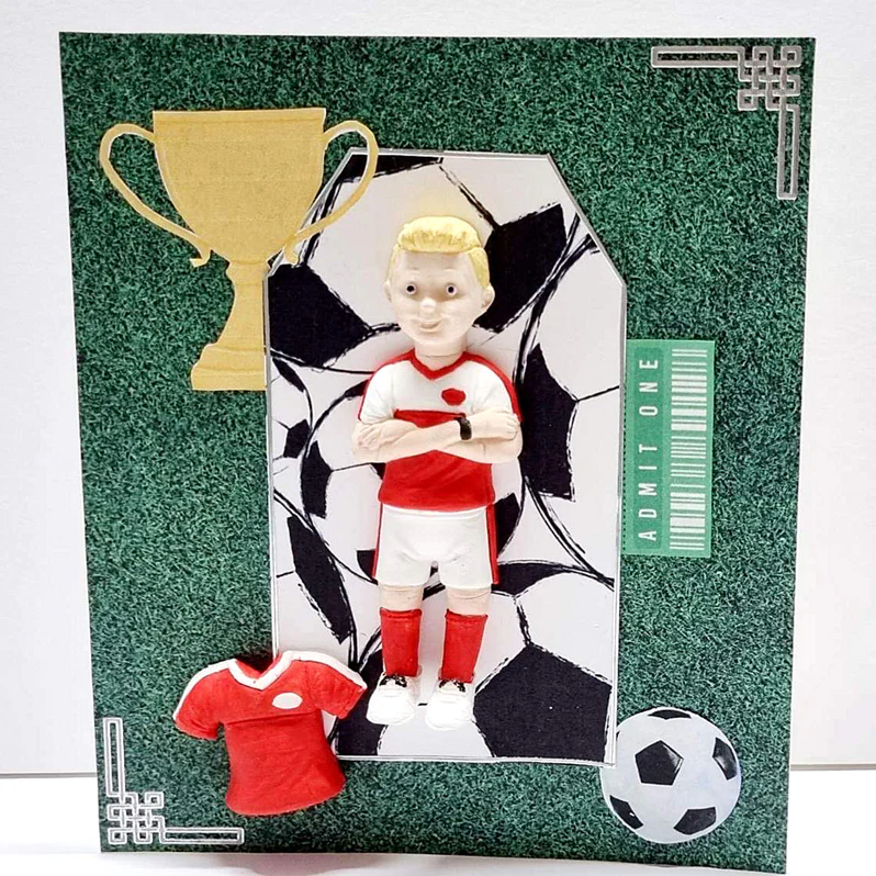 Footballer Folded Arms Silicone Mould