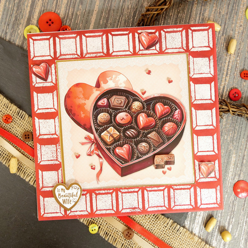 For the Love of Masks - Sweet Chocolate Frame & Background