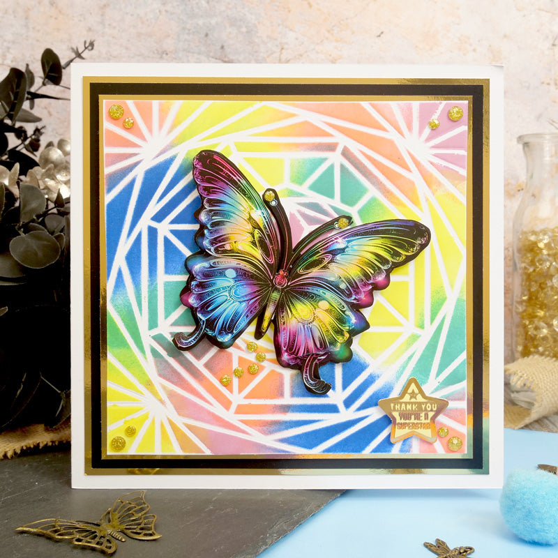For the Love of Masks - Gorgeous Geometric Frame & Background