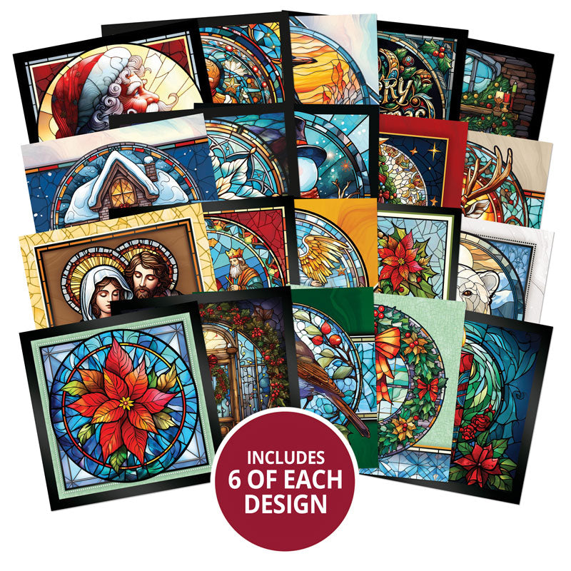 The Square Little Book of Stained Glass Christmas