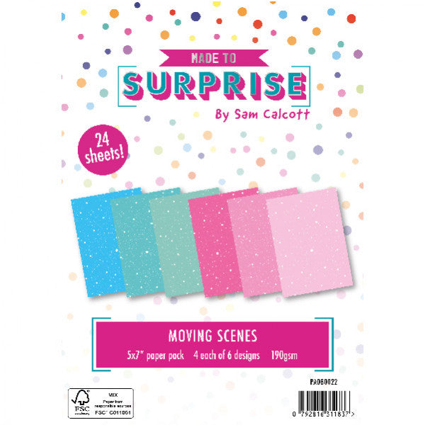 Made To Surprise 5x7in Paper Pack Moving Scenes Snow 190gsm | 24 Sheets