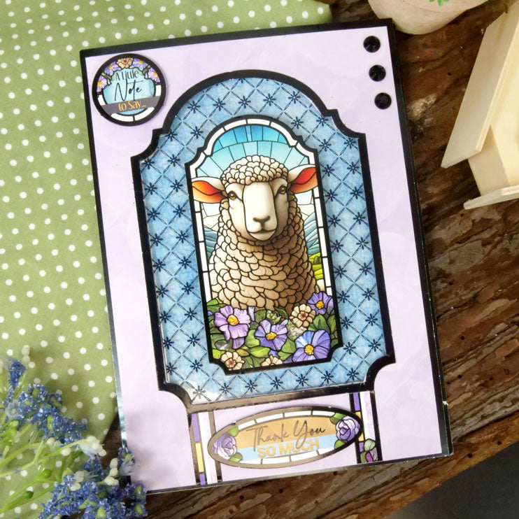 Stained Glass Wonderful Wildlife Luxury Topper Collection