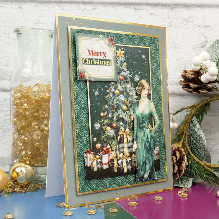 Festive Decadence Edge-to-Edge Foiled Cardstock