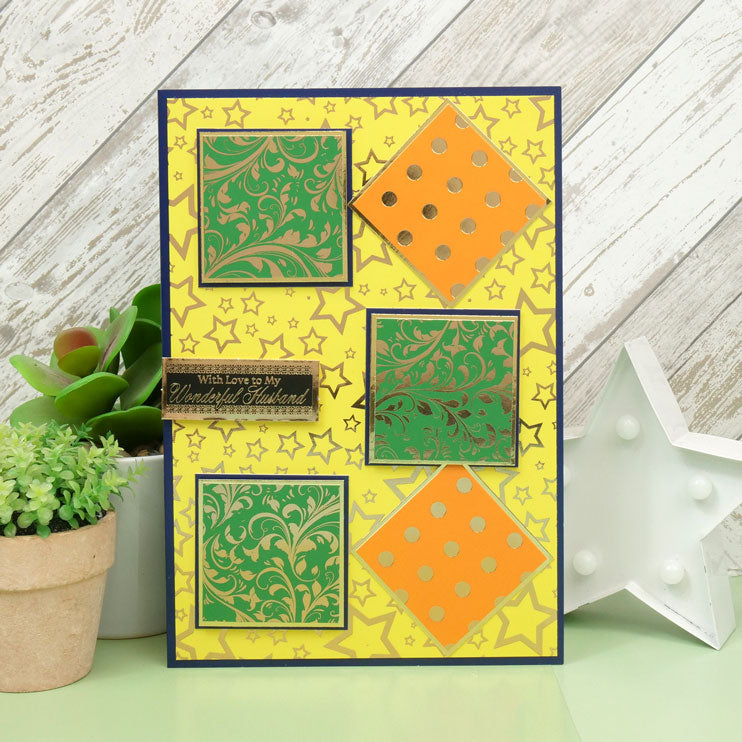 Foiled Edge-to-Edge Cardstock