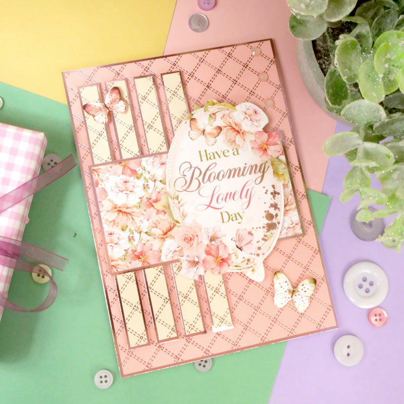 Blushing Blossoms Luxury Foiled Edge-to-Edge Cardstock