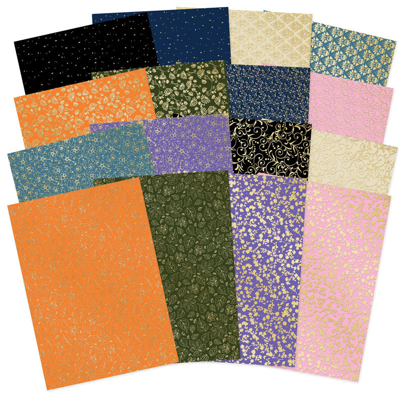 Midnight Forest Foiled Edge-to-Edge Cardstock