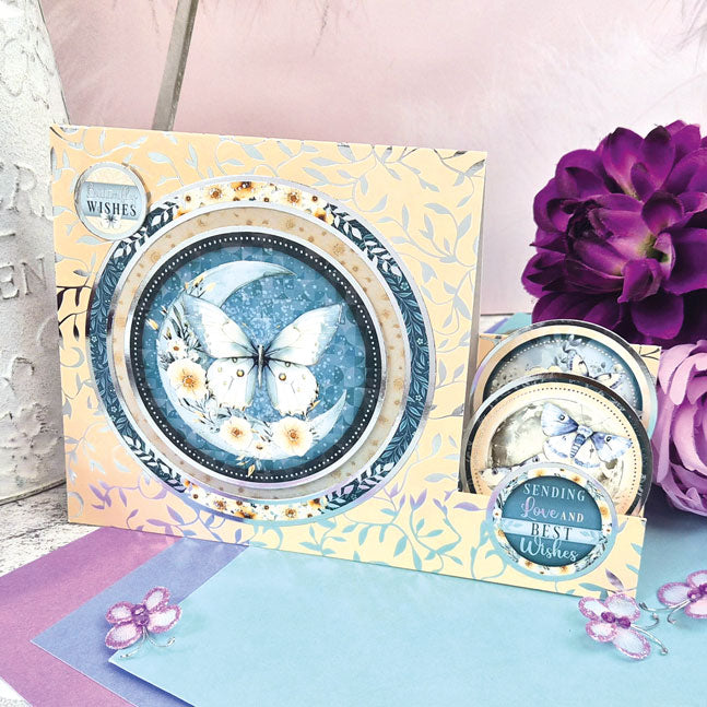 Fluttering Moonlight Foiled Edge-to-Edge Cardstock